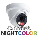 Eyemax 8MP Standard 4K Dual-Light Turret dome Camera, 2.7-13.5mm Motorized Lens, POE, Mic (NCU-D8210M)