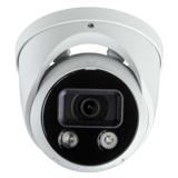 Eyemax 8MP (4K) Night Color Turret Network Camera, Red and Blue Flashlight Alarm 2.8mm Lens Built-in Microphone POE ( Black Casing ) (NCU-8332)