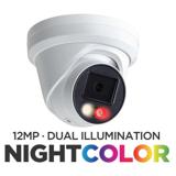 Eyemax 12MP Standard Dual-Light Turret dome Camera, 3.6mm Lens, POE, Mic (NIU-D12210)