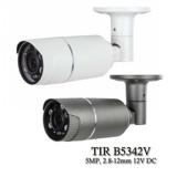 Eyemax TIR-B5342V HD-TVI 5MP Outdoor Bullet Camera, 2.8-12mm, 12V DC (TIR-B5342V)