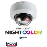 Eyemax IP Power Series 6MP Dual-Light Vandal dome Camera, 2.8mm Fixed Lens, NDAA, POE, Mic (NCT-C6230-AW28)