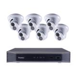 GeoVision 88-SN8EBD4701-2TB 8 Channel at 4K (2160p) NVR 48Mbps Max Throughput w/ Built-in 8 Port PoE - 2TB with 6 x 4MP Outdoor Eyeball IP Security Cameras (88-SN8EBD4701-2TB)