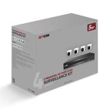 AVYCON AVK-TE51E4-1T 5MP TVI Kit with 4 of 5MP TVI Turret Cameras and 4CH DVR with 1TB HDD (AVK-TE51E4-1T)
