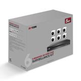 AVYCON AVK-TE51E6-2T 5MP TVI Kit with 6 of 5MP TVI Turret Cameras and 8CH DVR with 2TB HDD (AVK-TE51E6-2T)