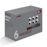 AVYCON AVK-TE81E6-4T 8MP TVI Kit with 6 of 8MP TVI Turret Cameras and 8CH DVR with 4TB HDD (AVK-TE81E6-4T)
