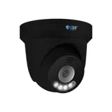 GW1209603T 12MP 6K IP POE 2.8mm Fixed Lens Black Turret Security Camera, Two-Way Audio, Color Night Vision, Dual-Light, Human / Vehicle Detection, Area Intrusion Detection (GW1209603T)