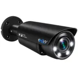 GW1202503M 12MP 6K IP POE 2.8mm Fixed Lens Black Bullet Security Camera, Two-Way Audio, Color Night Vision, Dual-Light, Human / Vehicle Detection, Area Intrusion Detection (GW1202503M)