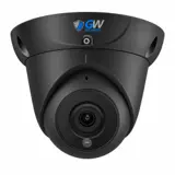 GW803403M 8MP IP POE 2.8mm Fixed Lens Black Turret Security Camera, Built-In Mic, Human / Vehicle Detection, Area Intrusion Detection (GW803403M)