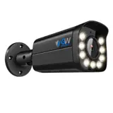 GW805803M 8MP IP POE 2.7-13mm Motorized Lens Black Bullet Security Camera, 5X Optical Zoom, Built-In Mic, Color Night Vision, Dual-Light, Human / Vehicle Detection, Area Intrusion Detection (GW805803M)