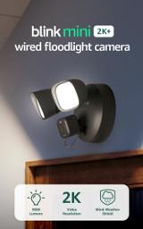Blink Mini 2K+ Wired Floodlight Camera (B0GSHB2PGV)