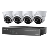 VIGI 4MP Full-Color Turret IPC & 4 Channel PoE+ NVR Kit (2TB) (VIGI NK4P-T4425-2T)