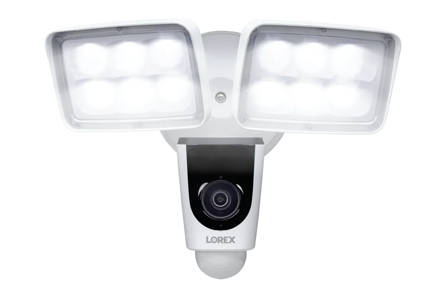 Lorex floodlight security camera installation in Orange County