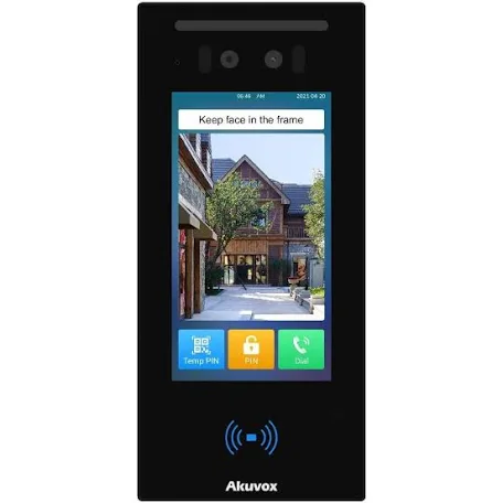 Biometric facial recognition access control panel for Manhattan office building security