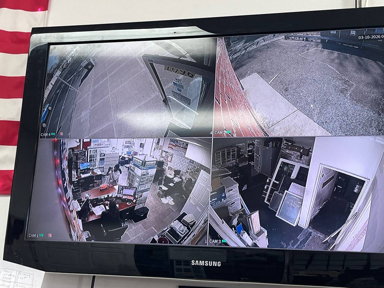 4-camera security monitor Samsung display Window Depot USA South Hempstead Nassau County NY