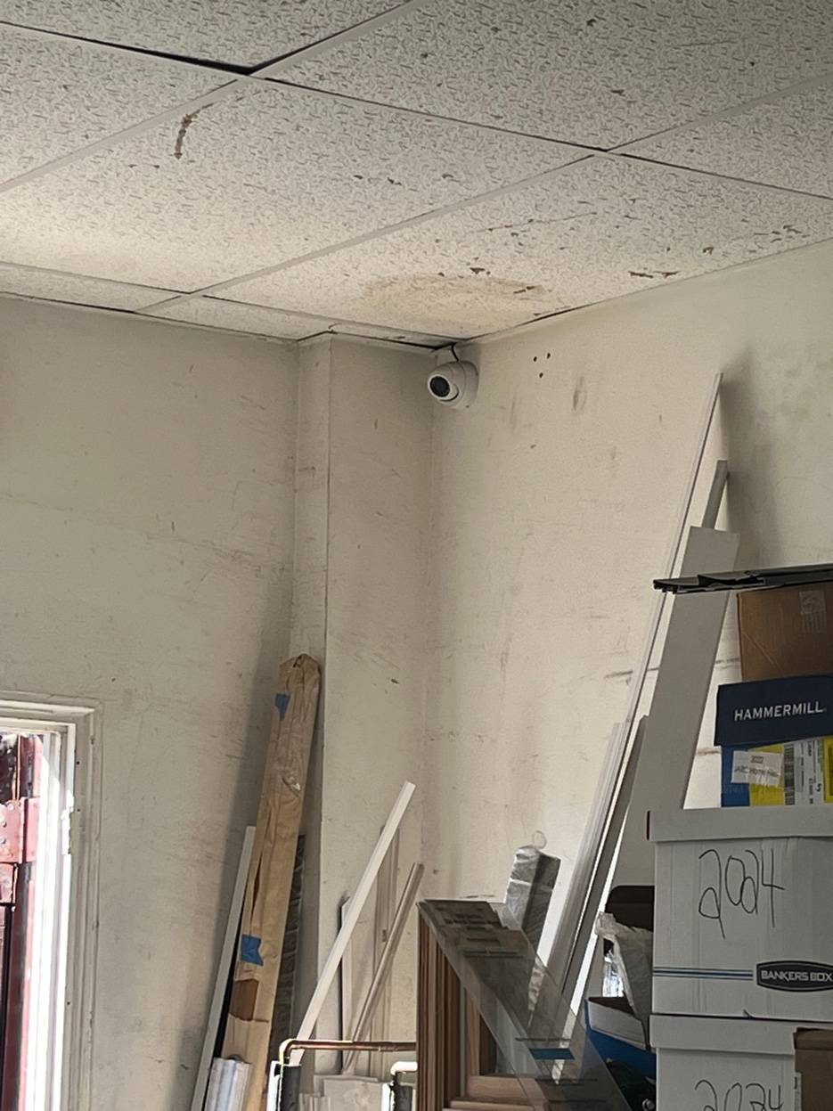 Security camera back storage room installation commercial Nassau County NY