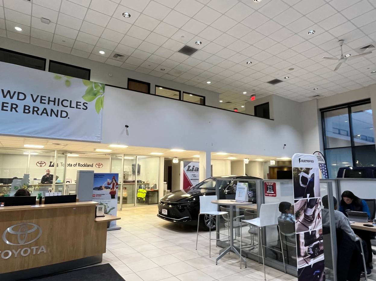 Security camera installation showroom Lia Toyota Campbell Hall Orange County NY